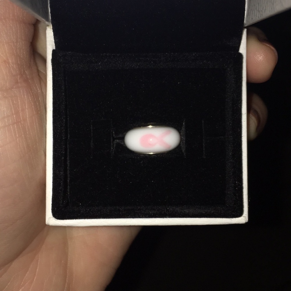 PANDORA Breast Cancer Awareness Ribbon Charm